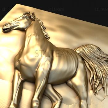 3D модель Конь скачет галопом (STL)